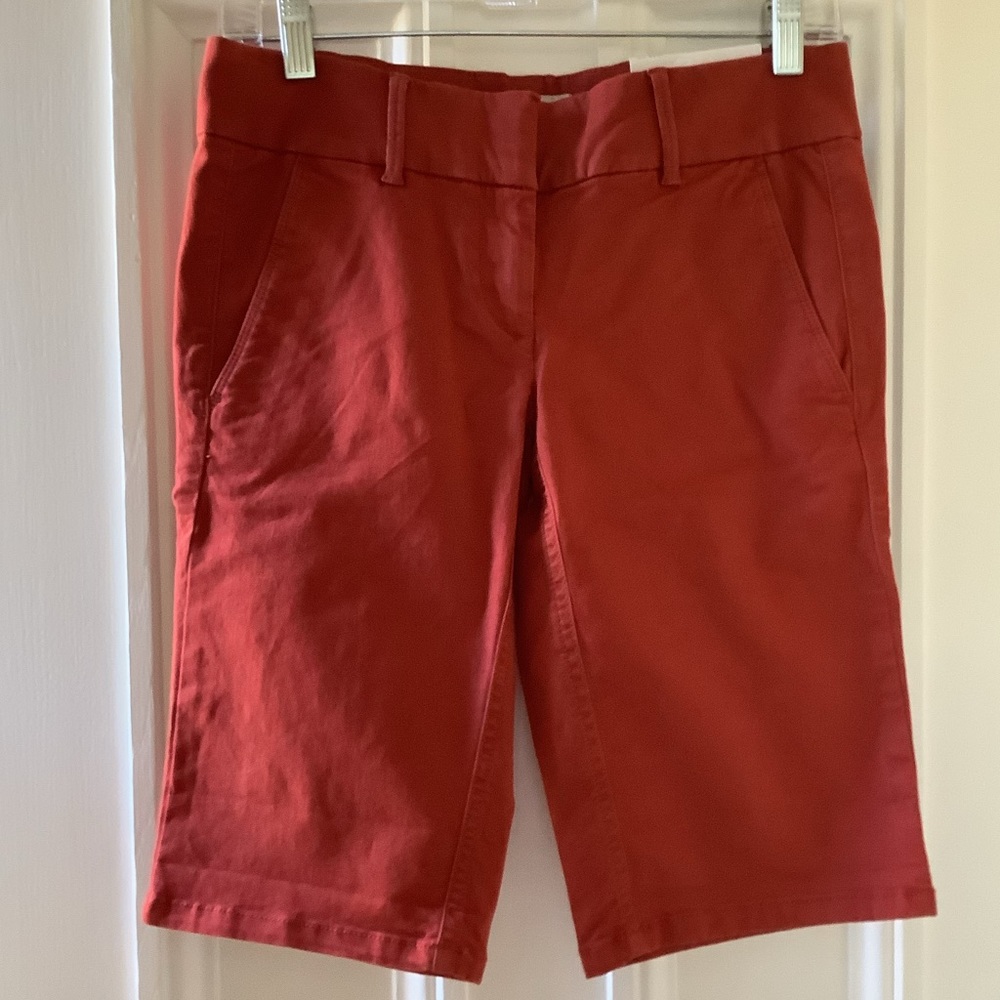 NWT Loft Nantucket Red Bermuda Shorts Size 00